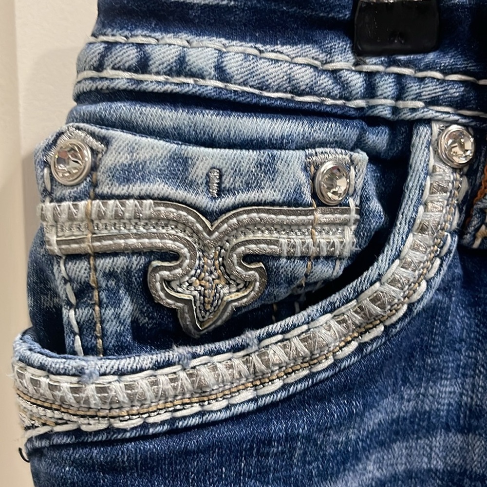 Women’s Rock Revival Jeans Size 32 Length 30 Easy Boot - Picture 5 of 7
